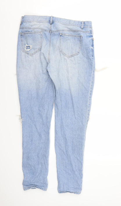 FOREVER 21 Womens Blue  Denim Mom Jeans  L28 in