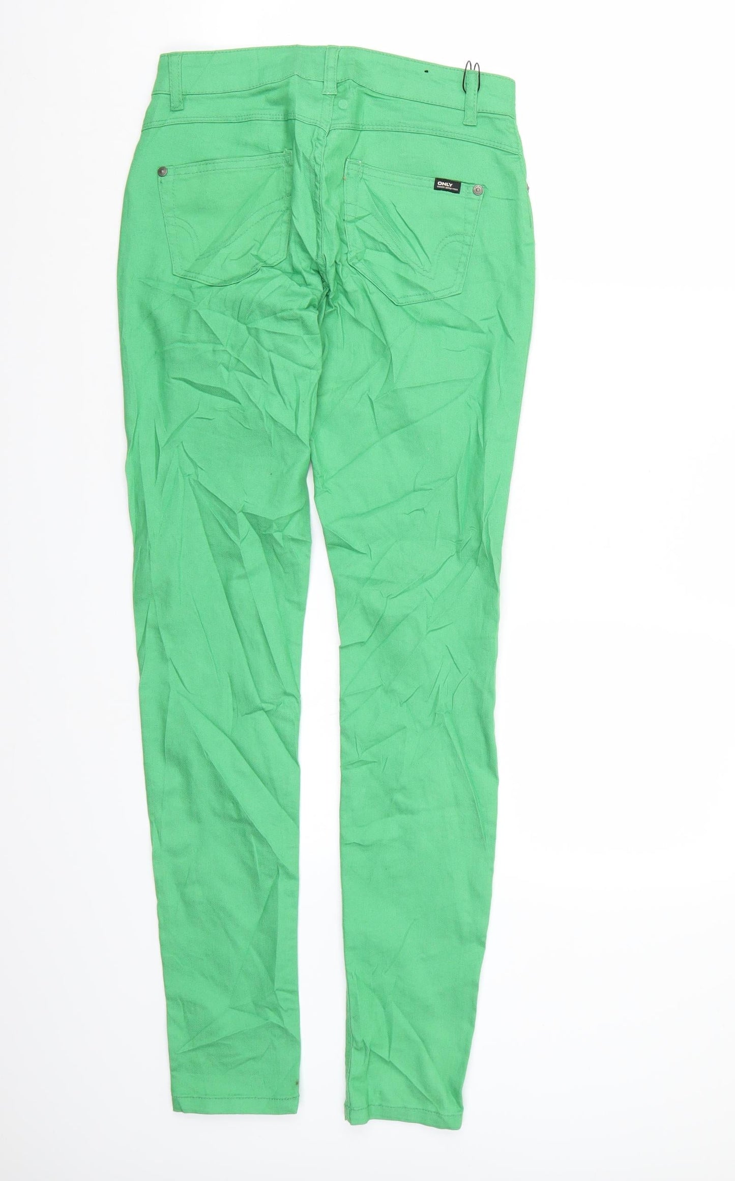 Only Womens Green  Denim Skinny Jeans Size S L30 in