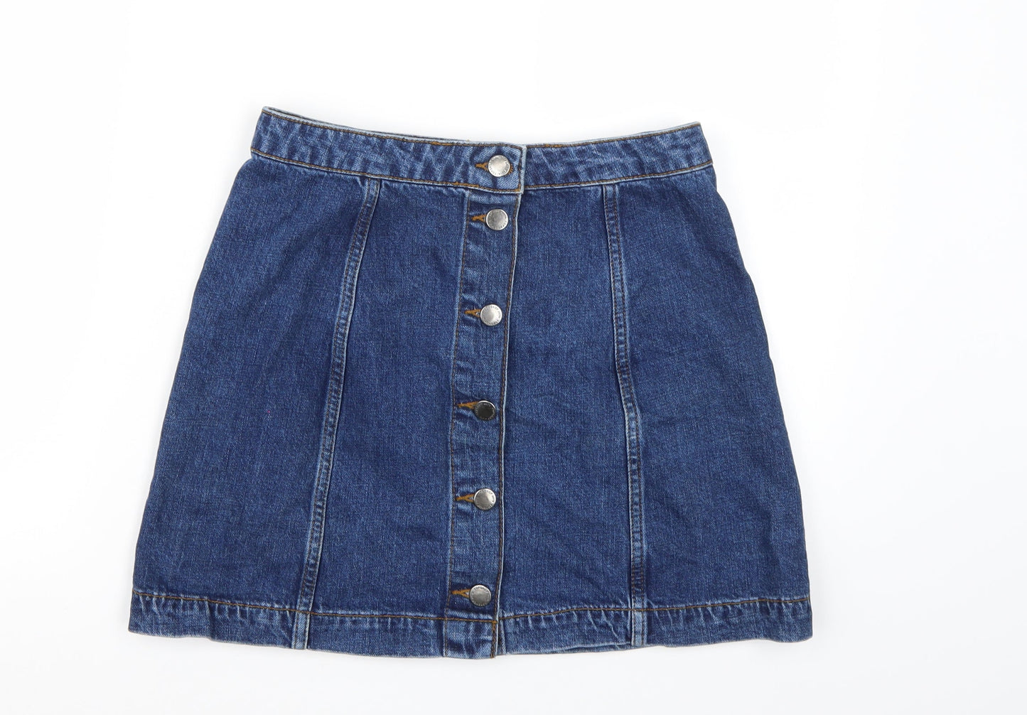 Womens UK Size  Topshop A-Line Denim Skirt