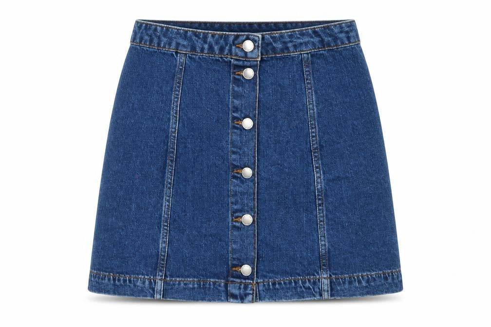 Womens UK Size  Topshop A-Line Denim Skirt