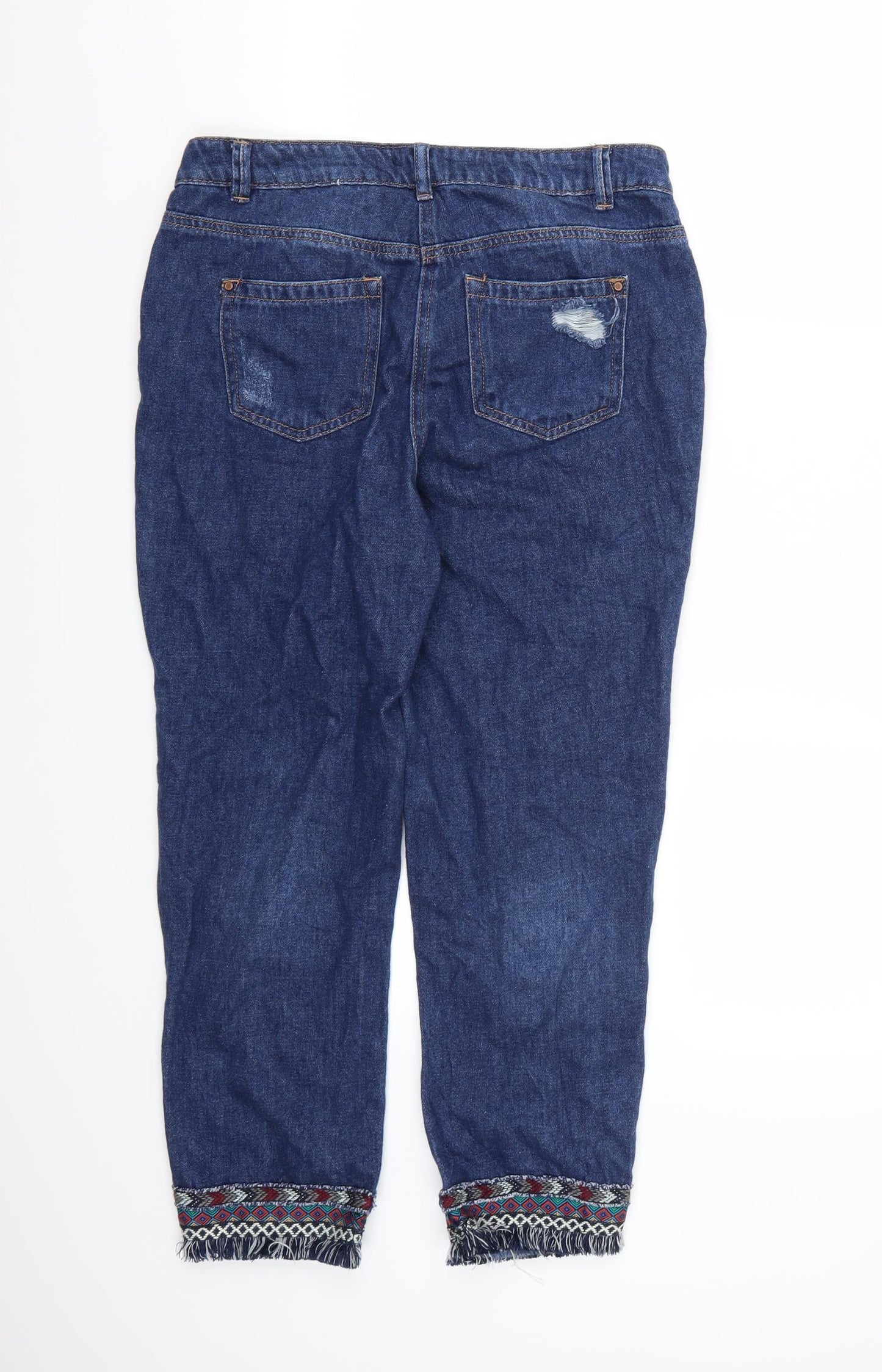 &DENIM Womens Blue  Denim Mom Jeans Size 10 L24 in