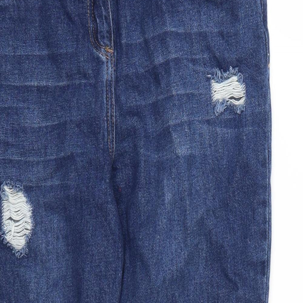 &DENIM Womens Blue  Denim Mom Jeans Size 10 L24 in