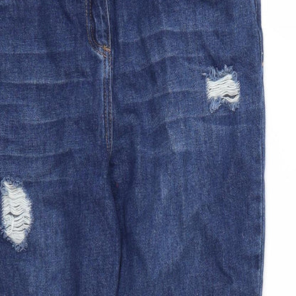 &DENIM Womens Blue  Denim Mom Jeans Size 10 L24 in