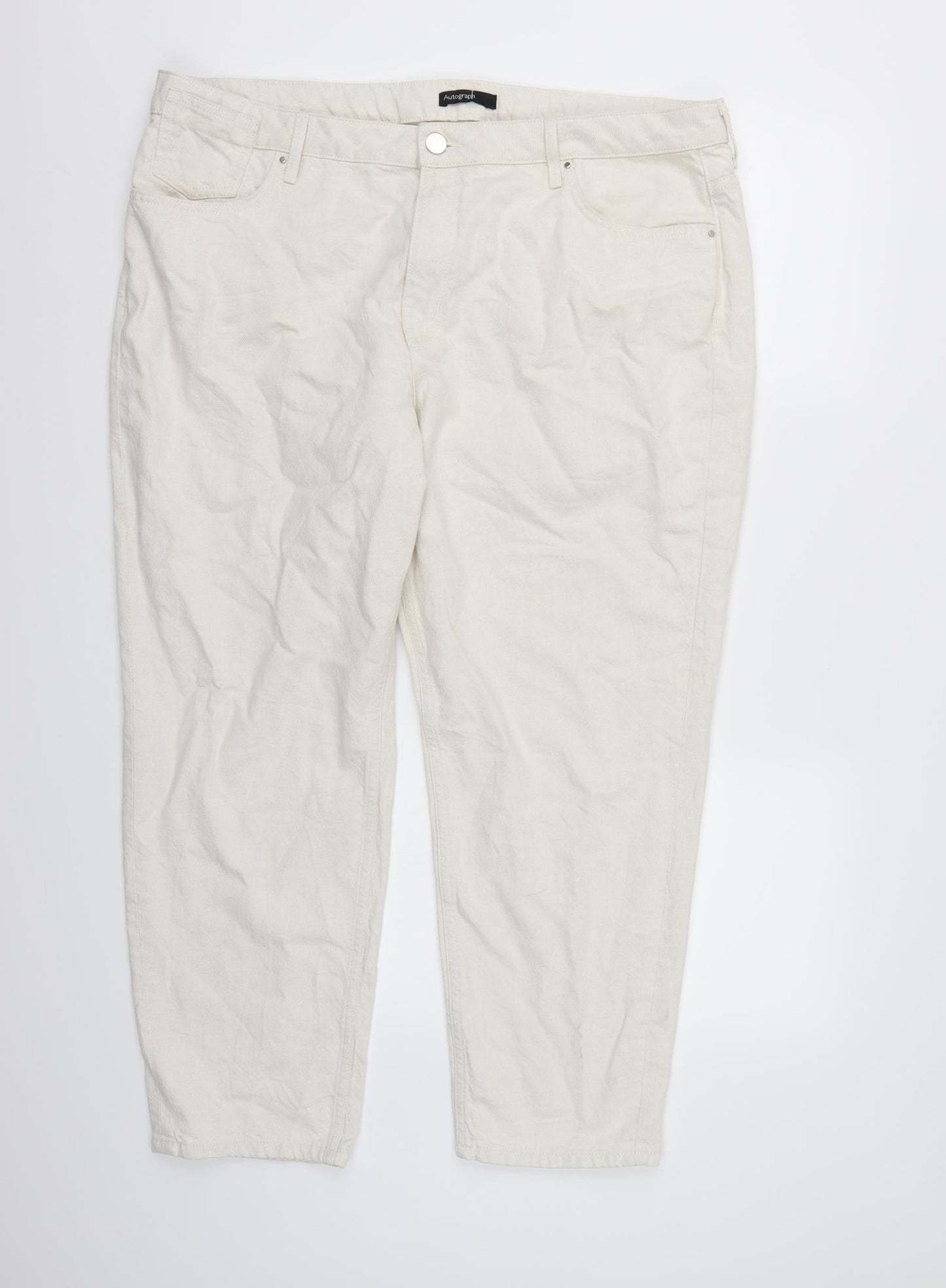 Autograph Womens White  Denim Skinny Jeans  L26 in