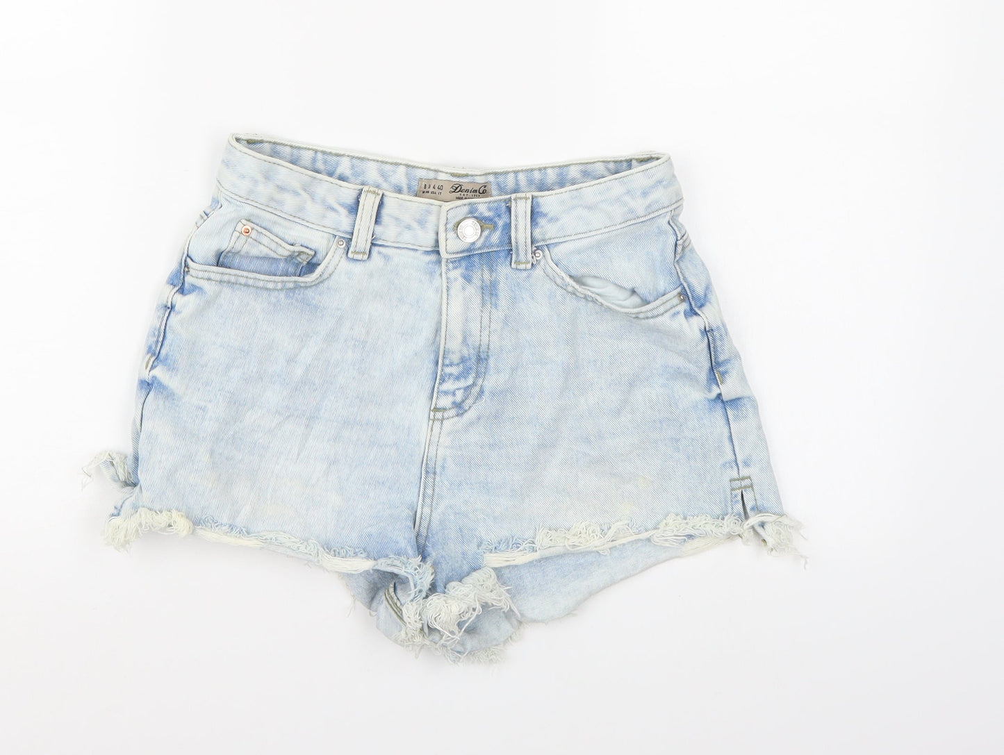 Denim co. Womens Blue  Denim Hot Pants Shorts Size 8
