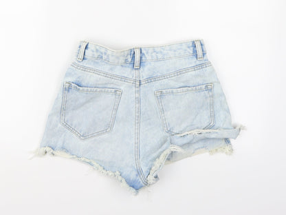 Denim co. Womens Blue  Denim Hot Pants Shorts Size 8