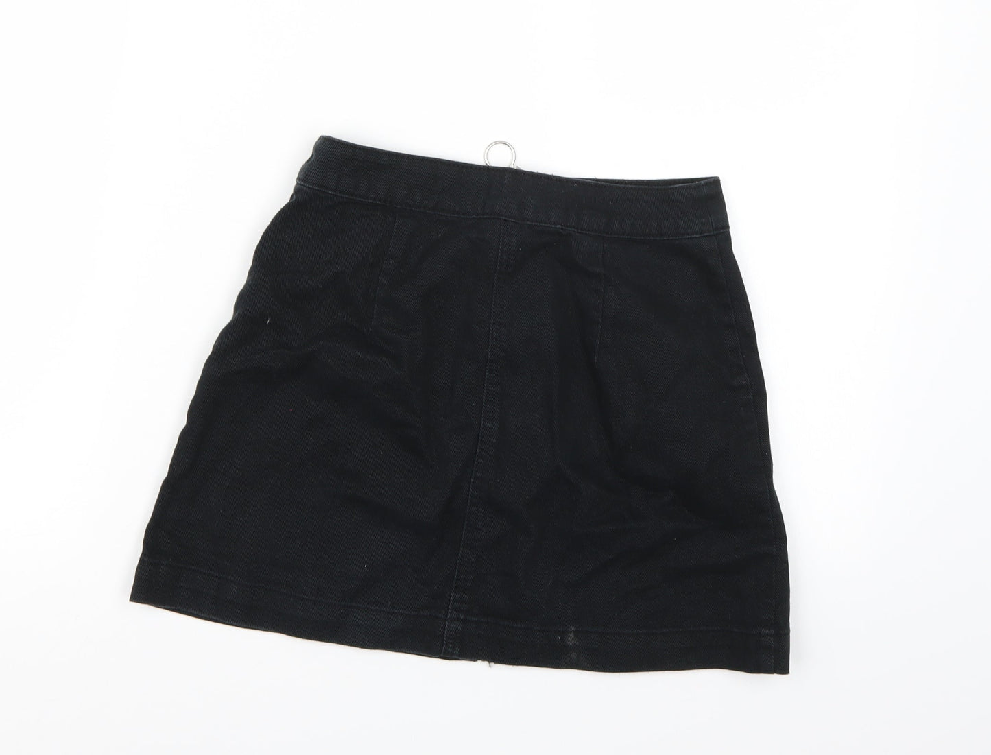 Divided by H&M Womens Black  Denim A-Line Skirt Size 8