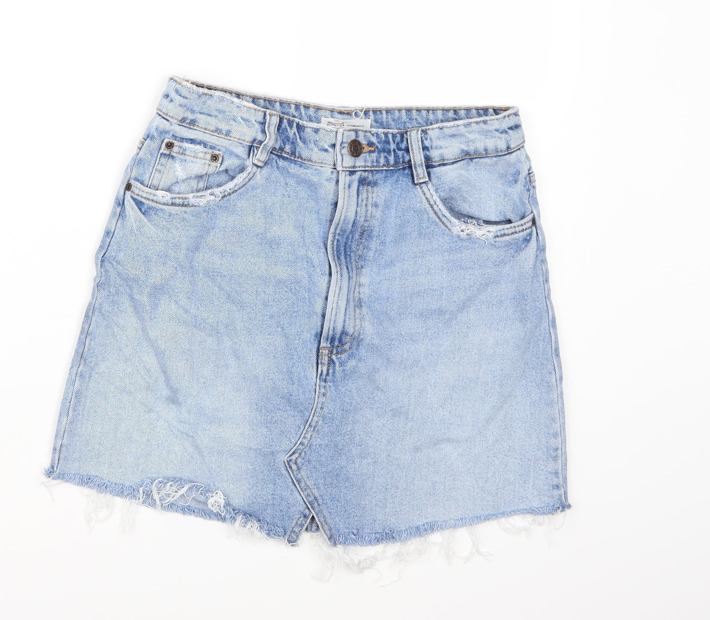 Womens UK Size  Preworn A-Line Denim Skirt
