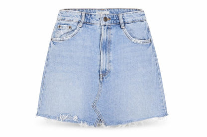 Womens UK Size  Preworn A-Line Denim Skirt