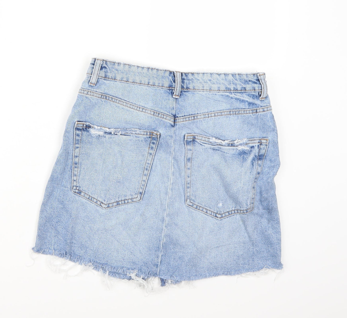 Womens UK Size  Preworn A-Line Denim Skirt