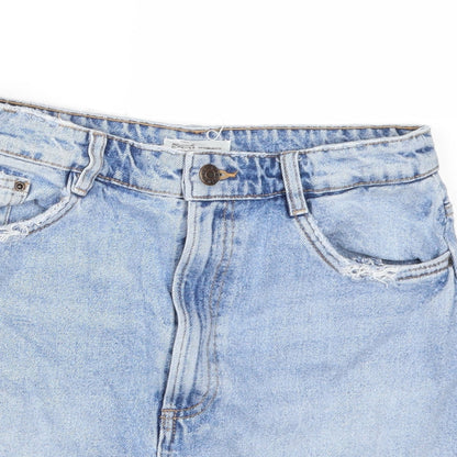 Womens UK Size  Preworn A-Line Denim Skirt