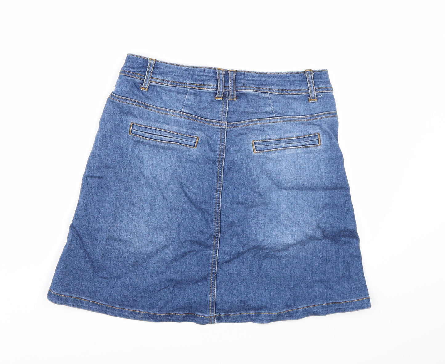 YES YES Womens Blue  Denim A-Line Skirt Size 8