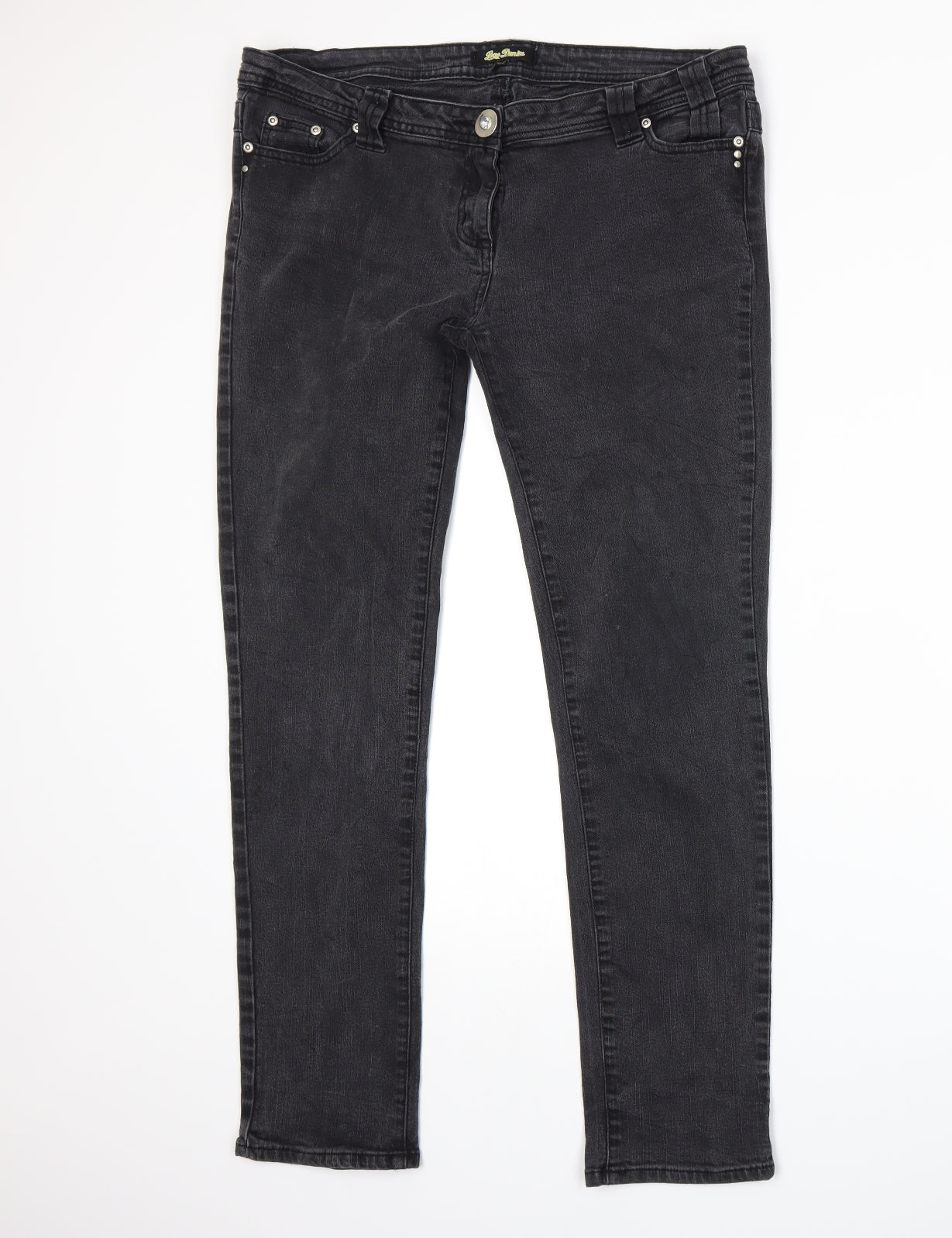 Love Denim Womens Grey   Skinny Jeans Size 16 L29 in