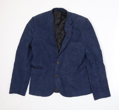 Mens UK Size M Burton Regular Blue Suit Jacket