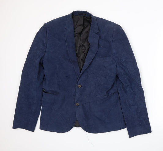 Mens UK Size M Burton Regular Blue Suit Jacket