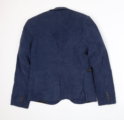 Mens UK Size M Burton Regular Blue Suit Jacket
