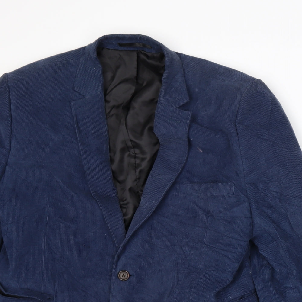 Mens UK Size M Burton Regular Blue Suit Jacket