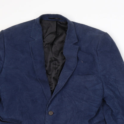 Mens UK Size M Burton Regular Blue Suit Jacket