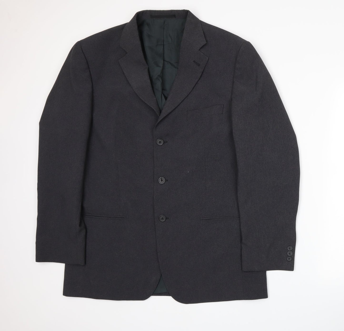Mens UK Size L George Regular Grey Suit Jacket