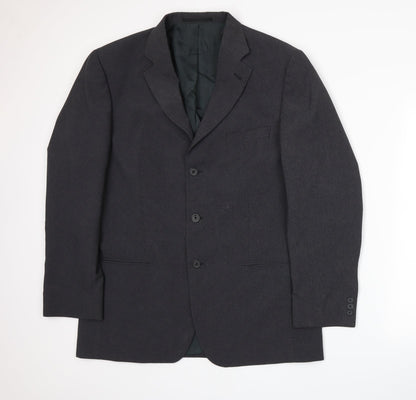 Mens UK Size L George Regular Grey Suit Jacket