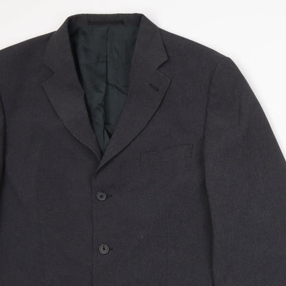 Mens UK Size L George Regular Grey Suit Jacket