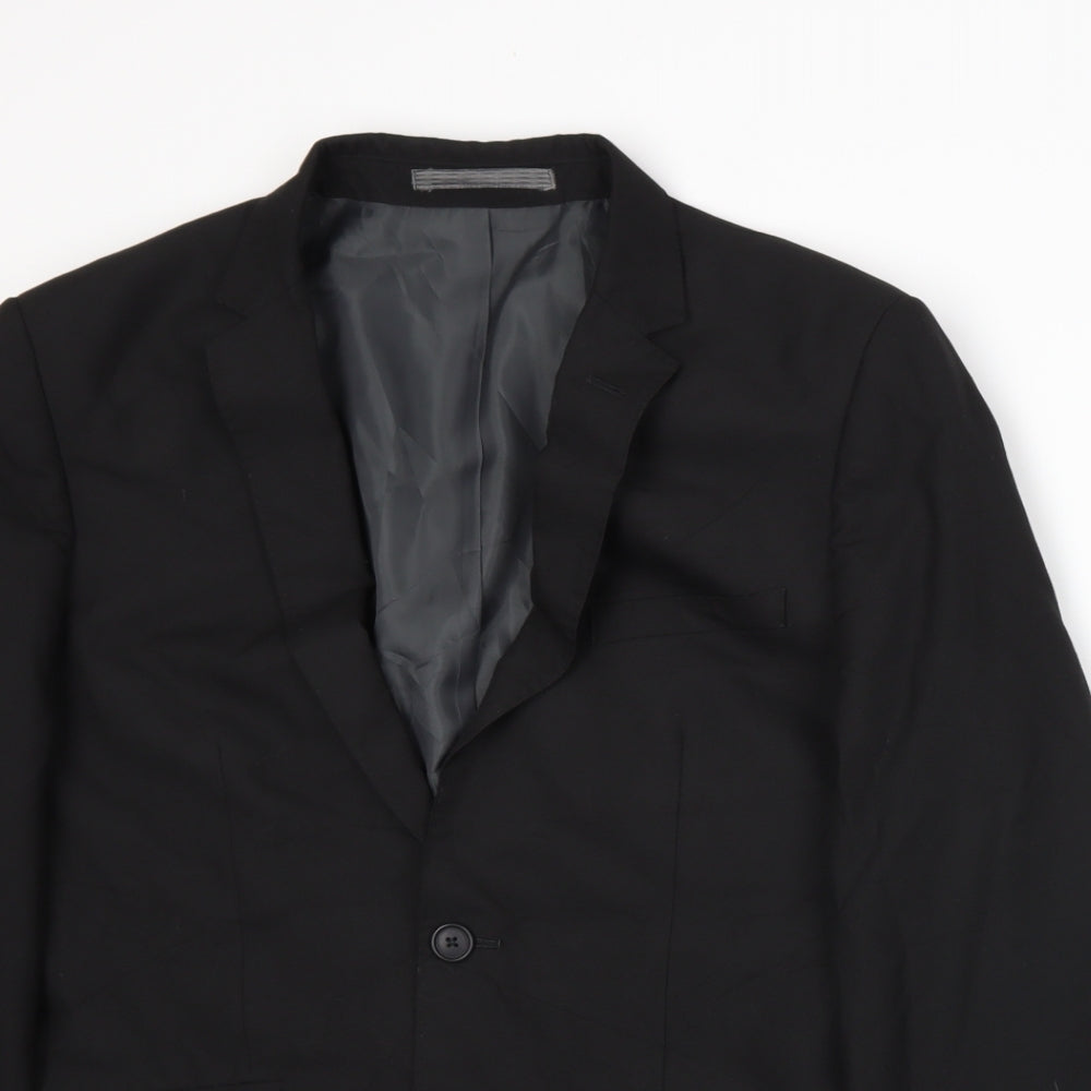 Mens UK Size M Marks and Spencer Regular Black Suit Jacket