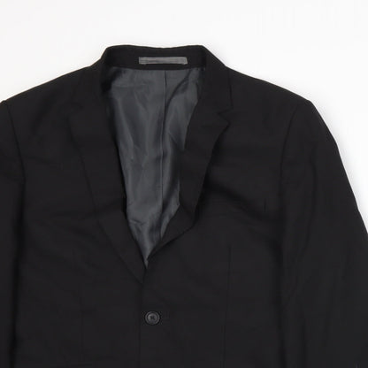 Mens UK Size M Marks and Spencer Regular Black Suit Jacket