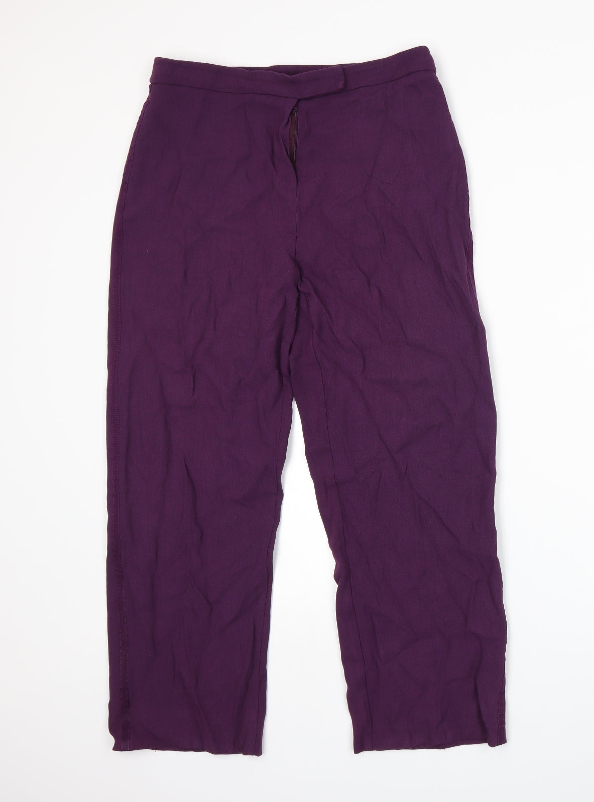 Womens UK Size 12 Wallis Regular Fit  Purple Trousers