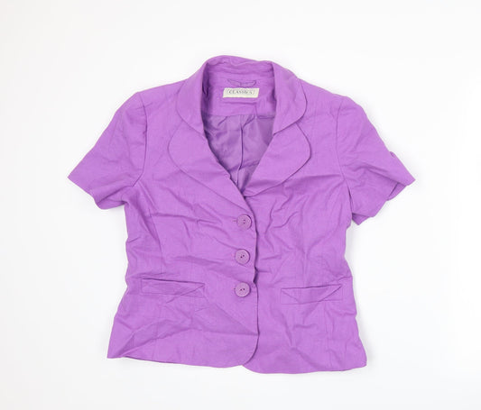 BHS Womens Purple   Jacket Suit Jacket Size 14