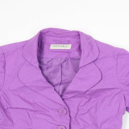 BHS Womens Purple   Jacket Suit Jacket Size 14