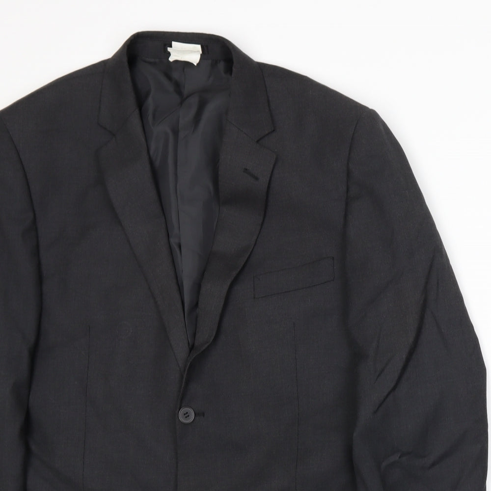 Mens UK Size L Karl Jackson Regular Grey Suit Jacket