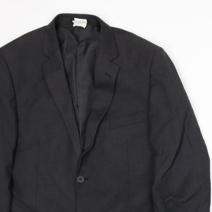 Mens UK Size L Karl Jackson Regular Grey Suit Jacket