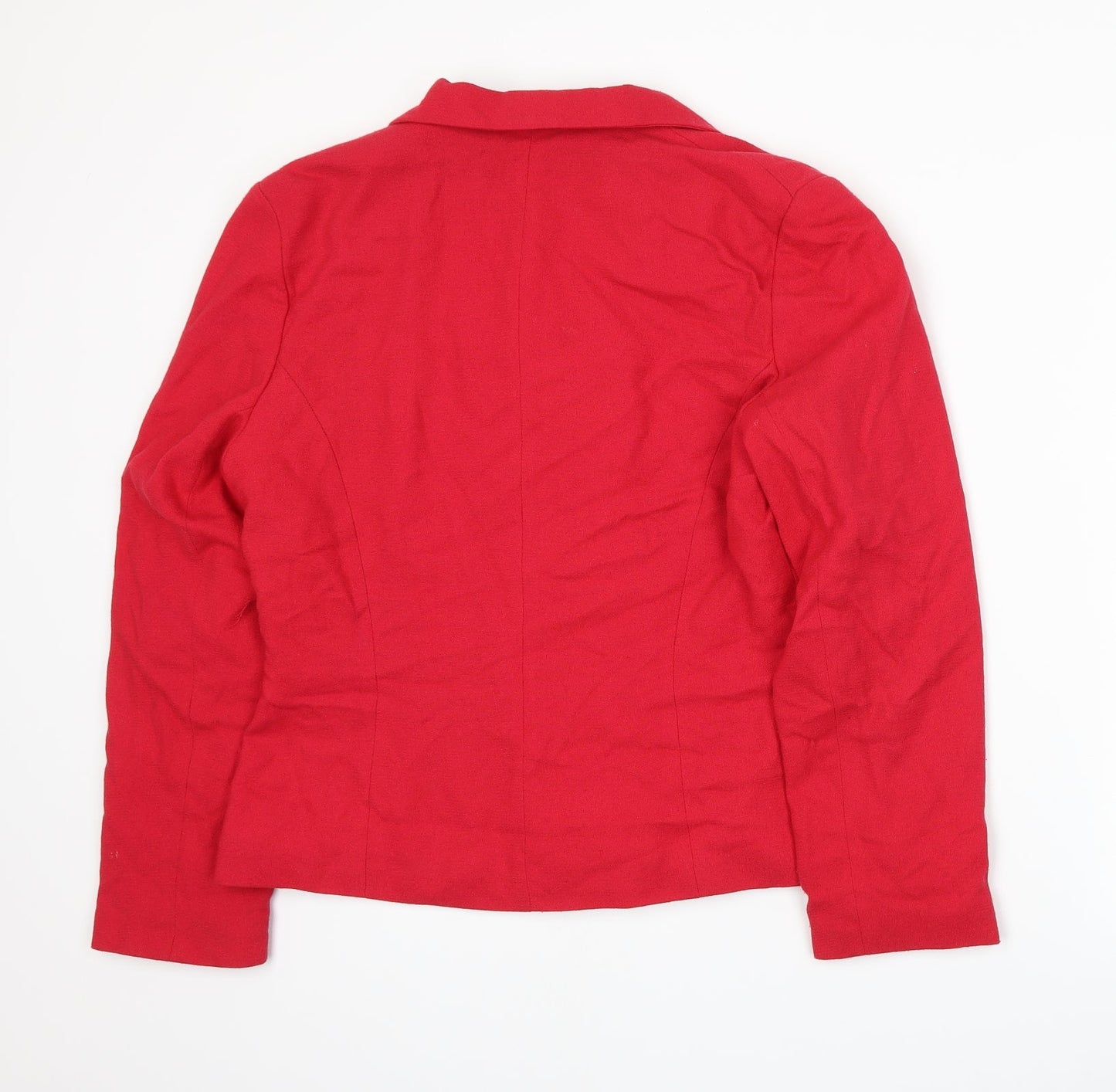 ECCO Womens Red   Jacket Suit Jacket Size 14