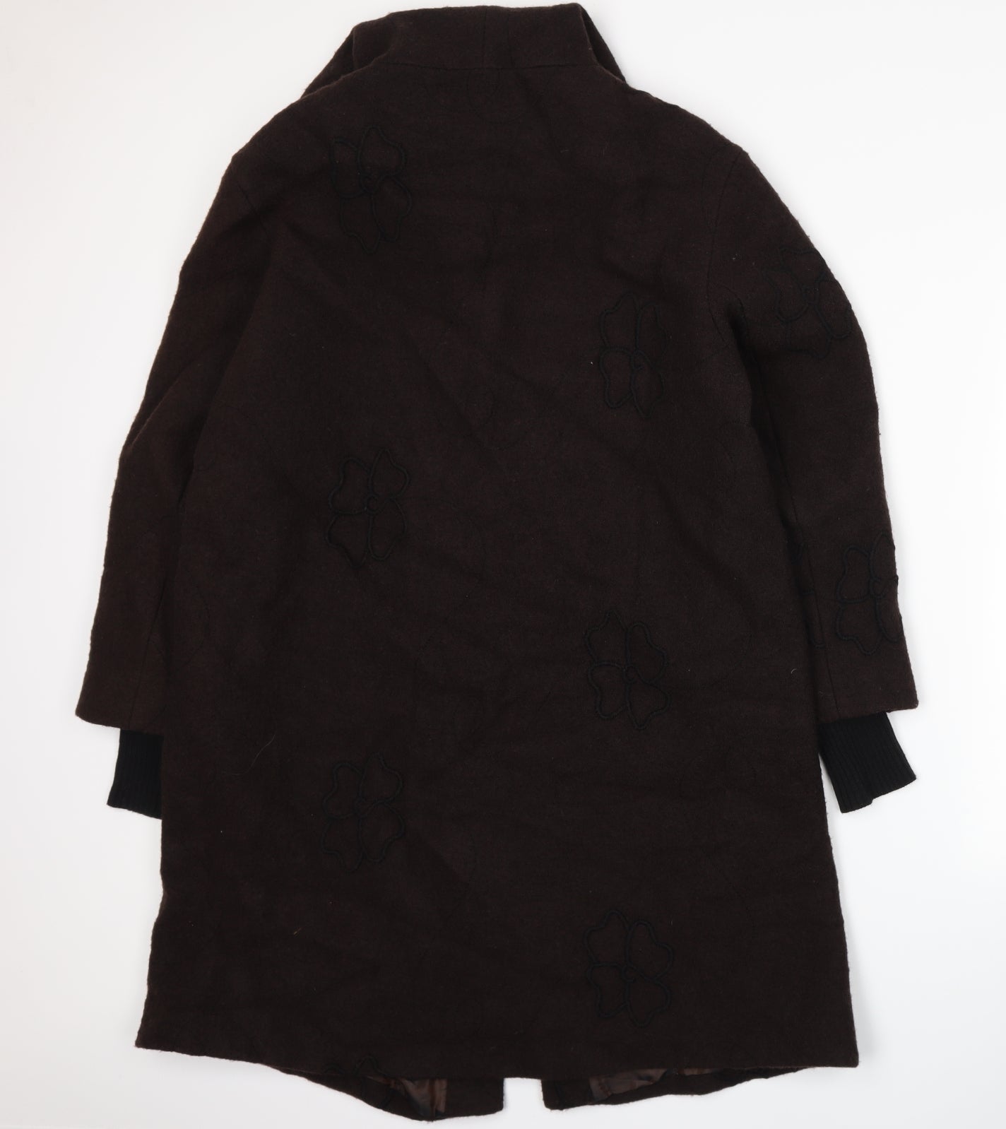 Womens UK Size 10 EVELIN BRANDT Brown Overcoat