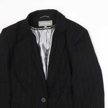 Womens UK Size 12 Marks and Spencer Regular Black Suit Jacket
