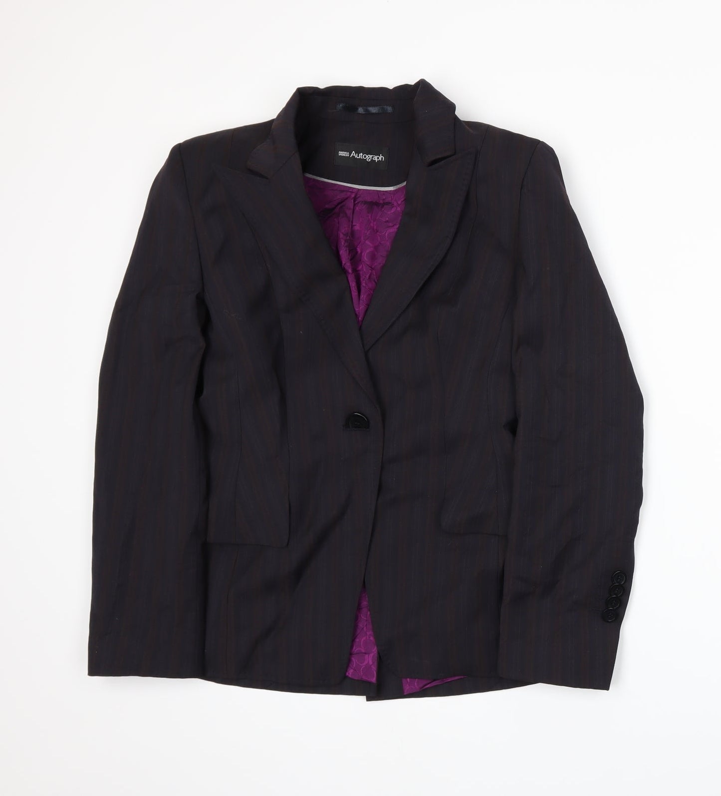 Autograph Womens Purple   Jacket Suit Jacket Size 10