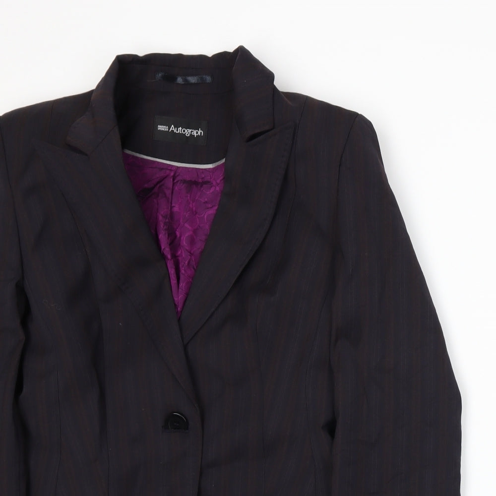 Autograph Womens Purple   Jacket Suit Jacket Size 10