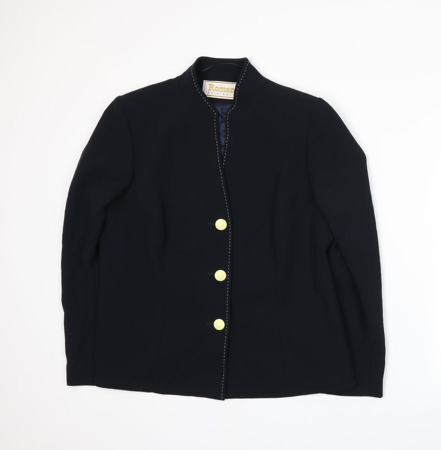 Roman Womens Blue   Jacket Suit Jacket Size 16