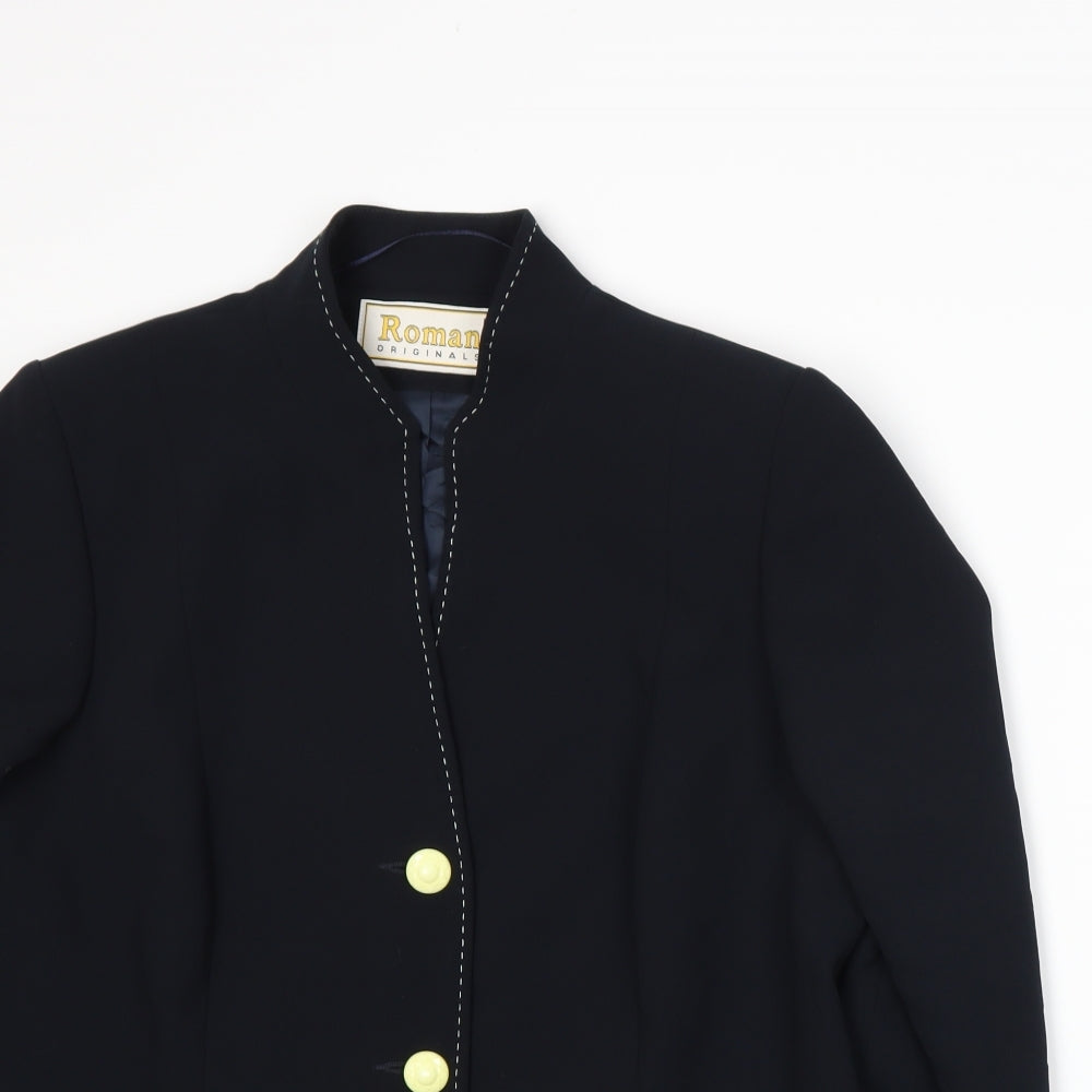 Roman Womens Blue   Jacket Suit Jacket Size 16