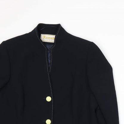 Roman Womens Blue   Jacket Suit Jacket Size 16