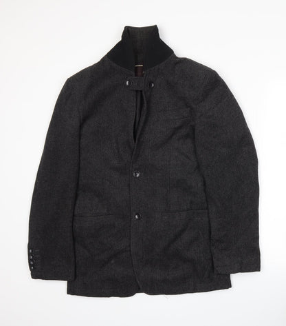 Mens UK Size S Focus Grey Jacket