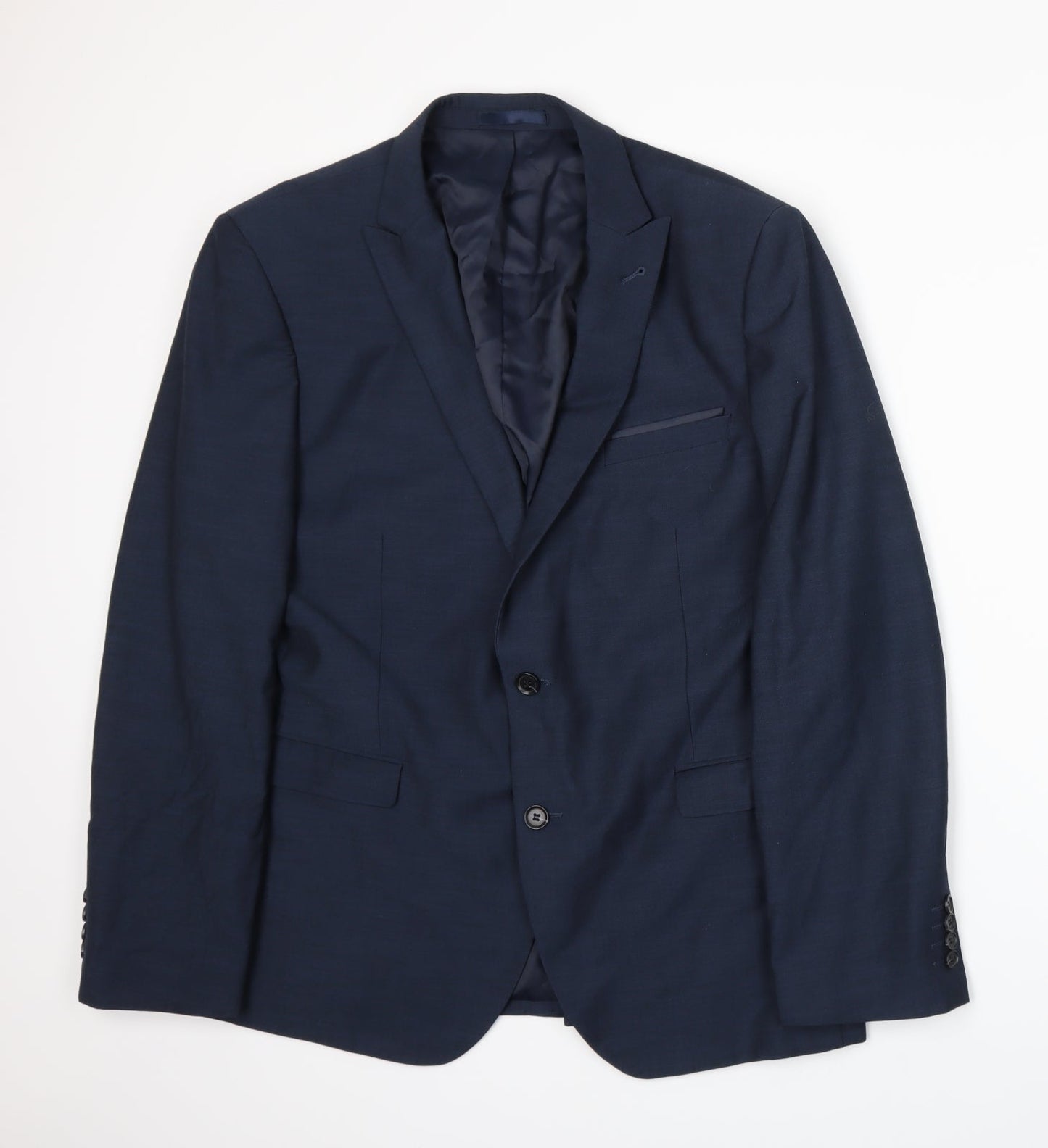 Mens UK Size XL Cedar Wood State Regular Blue Suit Jacket