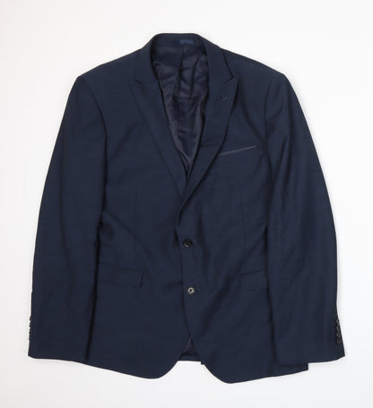 Mens UK Size XL Cedar Wood State Regular Blue Suit Jacket