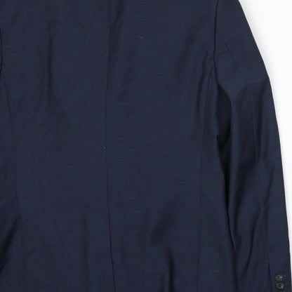 Mens UK Size XL Cedar Wood State Regular Blue Suit Jacket