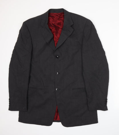 Mens UK Size L Preworn Regular Grey Suit Jacket