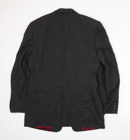Mens UK Size L Preworn Regular Grey Suit Jacket