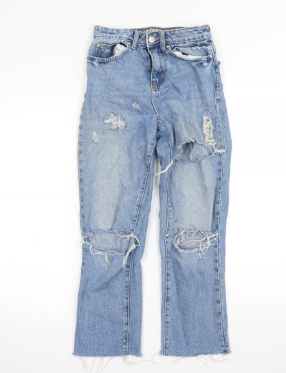 denim&co Womens Blue   Straight Jeans Size 4 L26 in