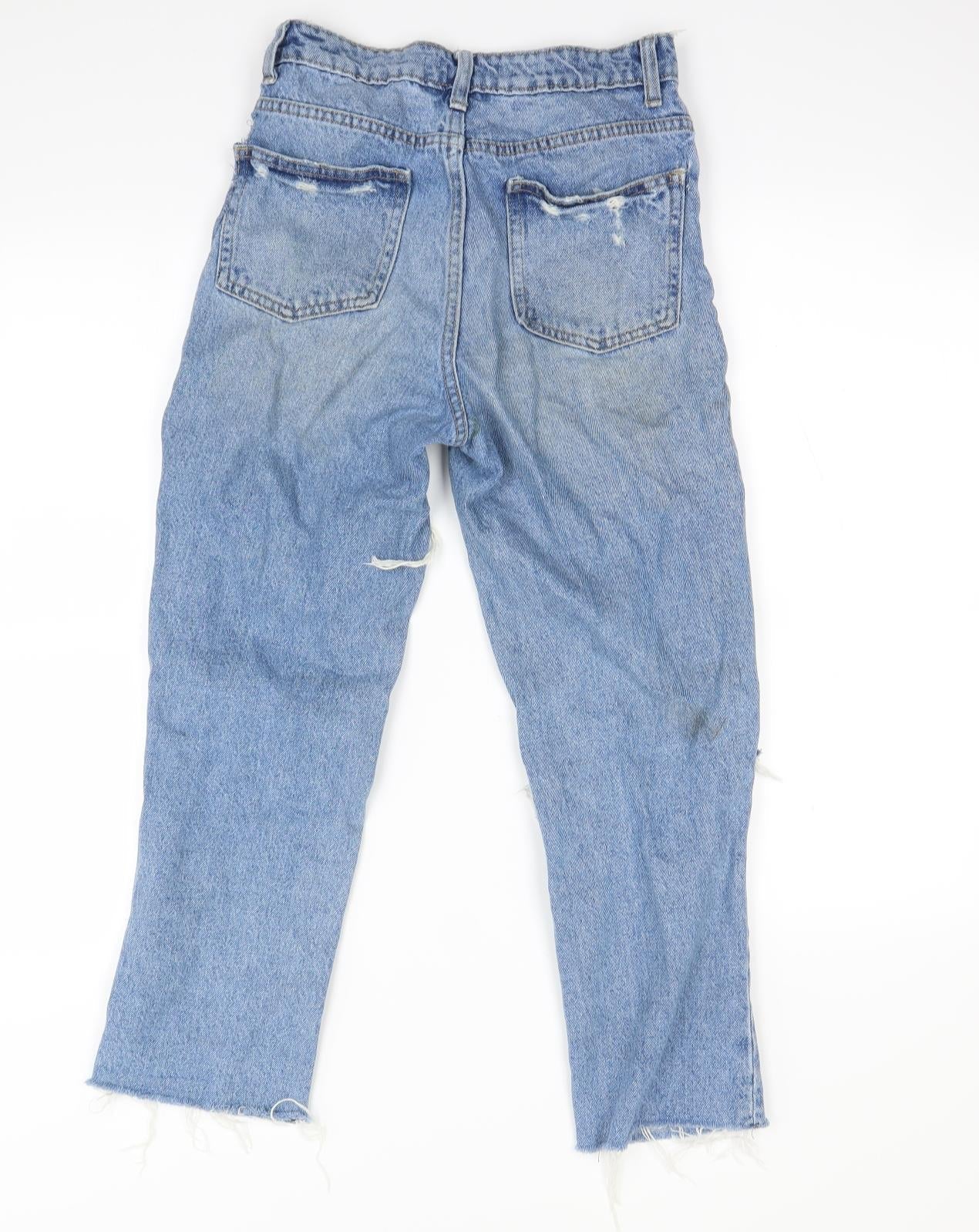 denim&co Womens Blue   Straight Jeans Size 4 L26 in