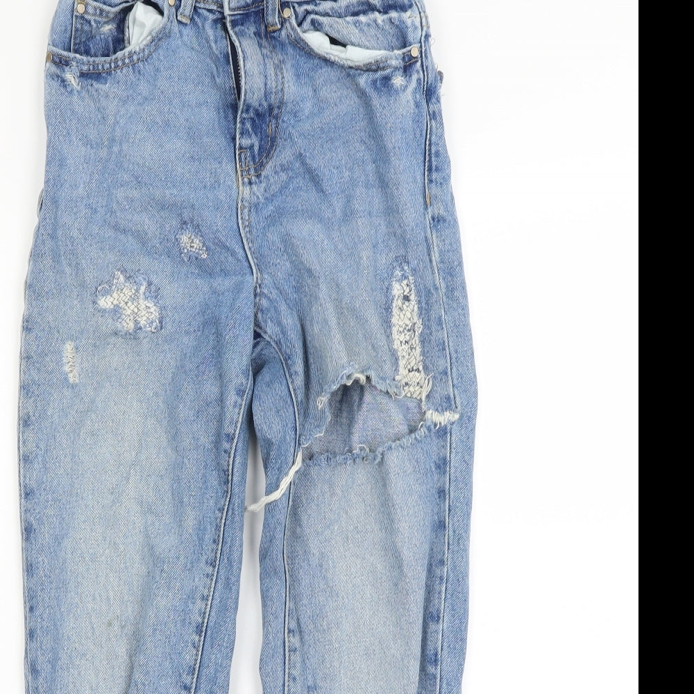 denim&co Womens Blue   Straight Jeans Size 4 L26 in