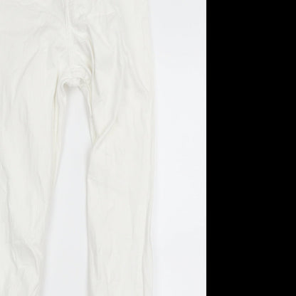 Womens UK Size 6 H&M Regular Fit Skinny White Jeans